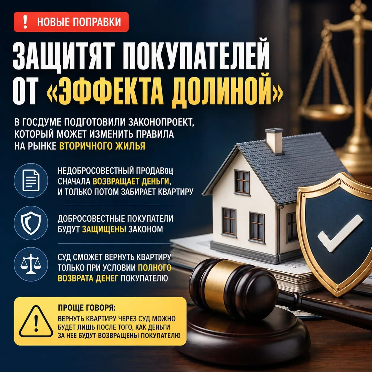 ❗️ Новые поправки защитят покупателей от "эффекта Долиной". Что известно о законопроекте.
