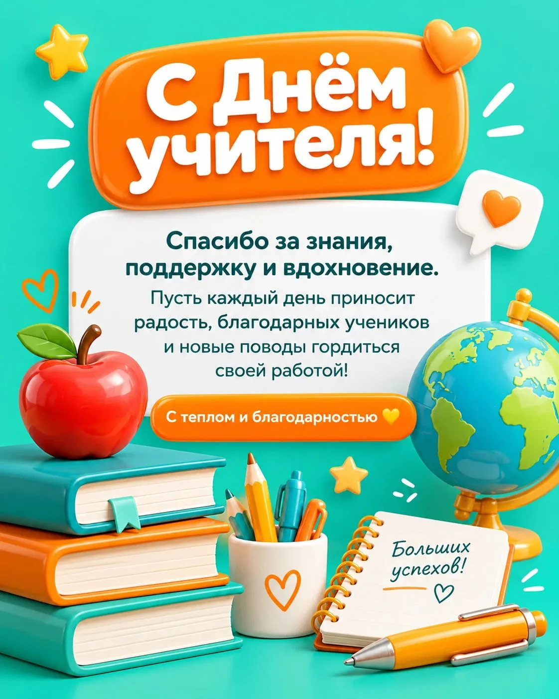С Днём учителя! 🍎📚