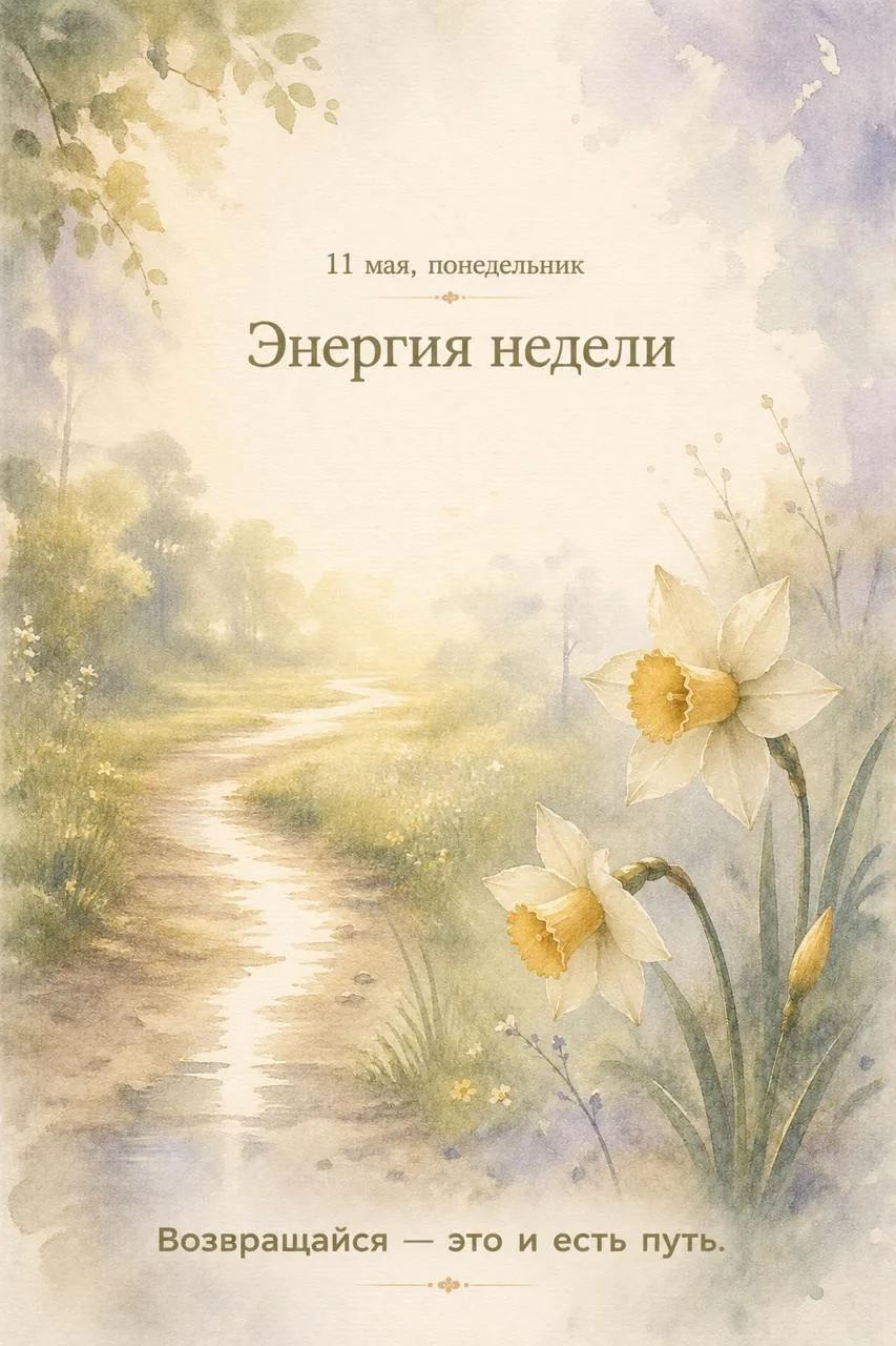 ☀11 мая, понедельник. Вот и новая неделя. Последний весенний месяц идёт вперёд — и вместе с ним хоче