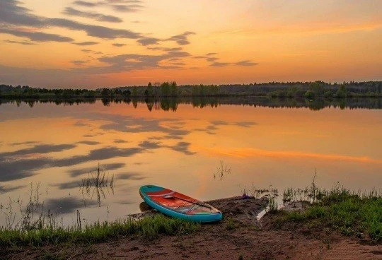 Закат на Филейском карьере Фото: Галина Новинская