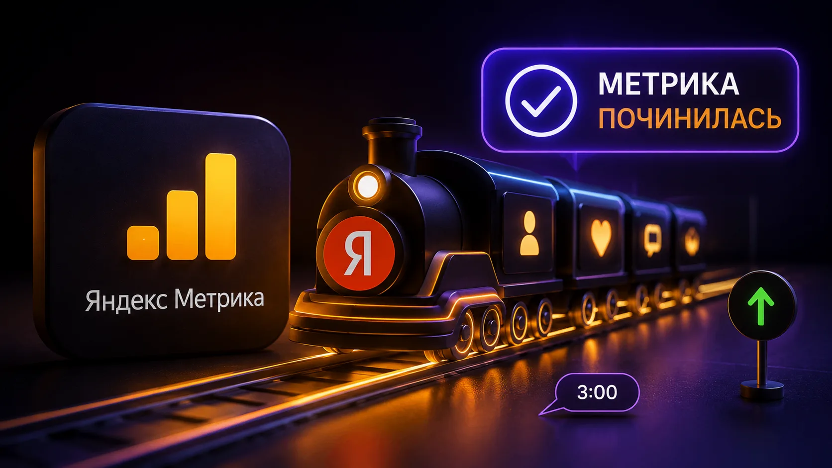 Метрика починила склейку конверсий в 3 ночи.  Новые подписки идут по рельсам. Старые они решили не в