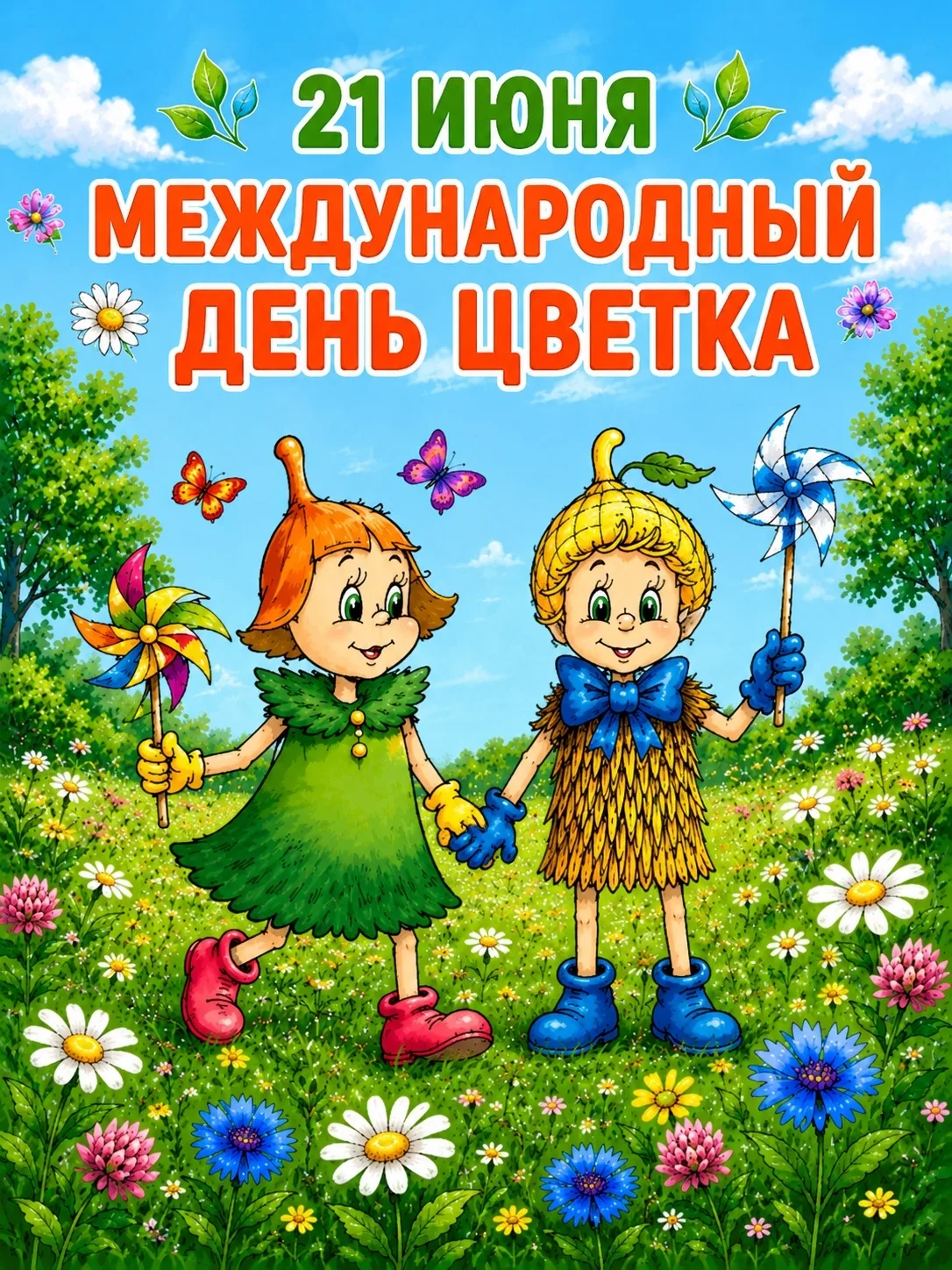 🌸 21 июня отмечается Международный день цветка - праздник красоты, природы и ярких красок лета.

🌿