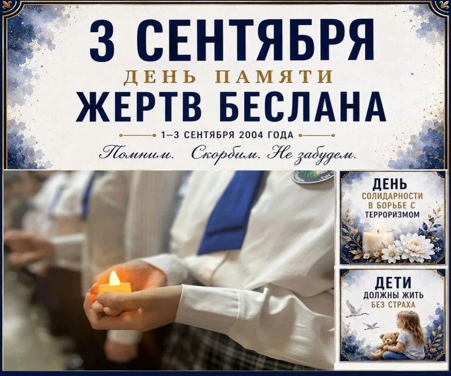 🕯3 сентября — День солидарности в борьбе с терроризмом. В этот день мы вспоминаем траг...