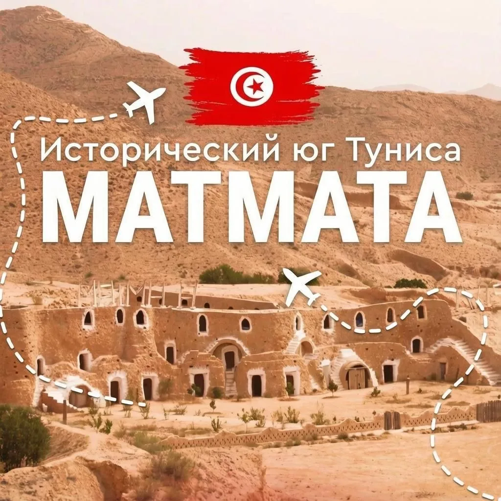 🇹🇳 Юг Туниса: Матмата и жилище Люка Скайуокера из «Звёздных войн».