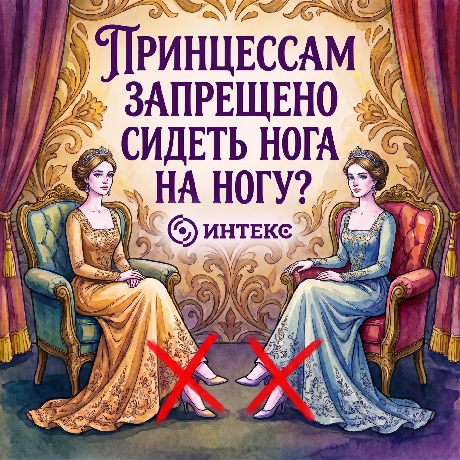 👑 Почему настоящим принцессам запрещено сидеть нога на ногу?
