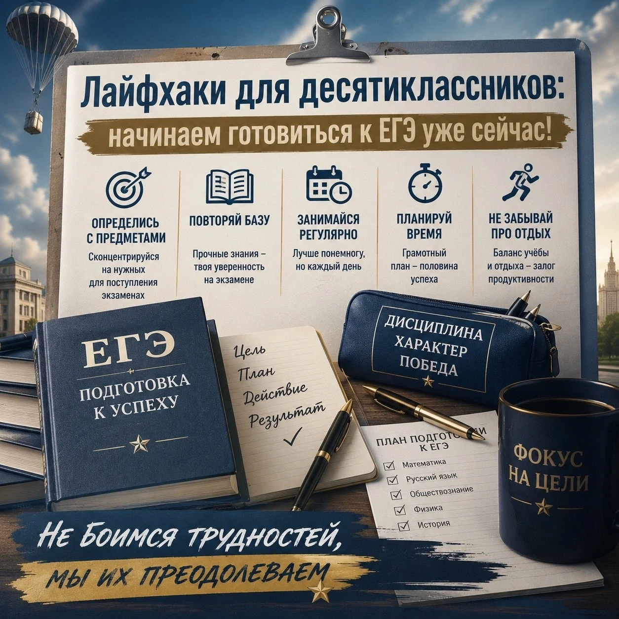 📌 Полезные советы для десятиклассников: начинаем готовиться к ЕГЭ уже сейчас 
 
Кажется, что ЕГЭ ещ