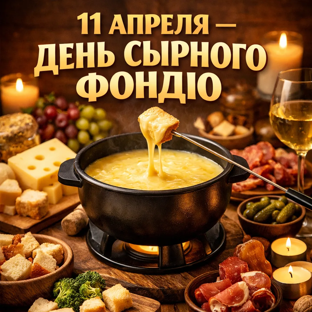 📣 🫕 11 апреля — День сырного фондю