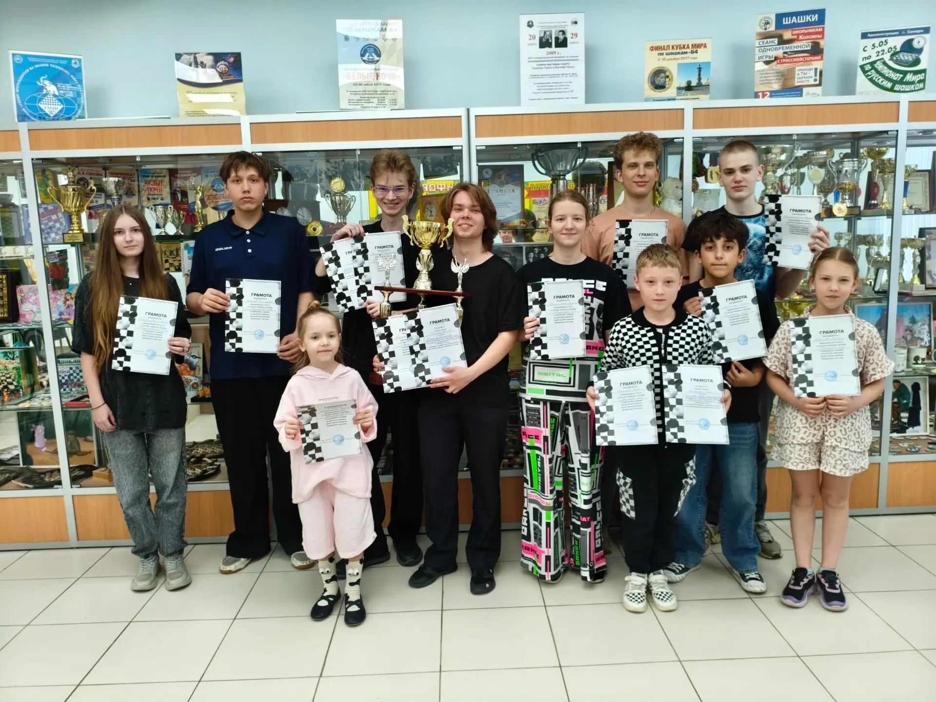🏆 В Ступино прошел командный турнир по русским шашкам  В городском округе Ступино на базе отделения 