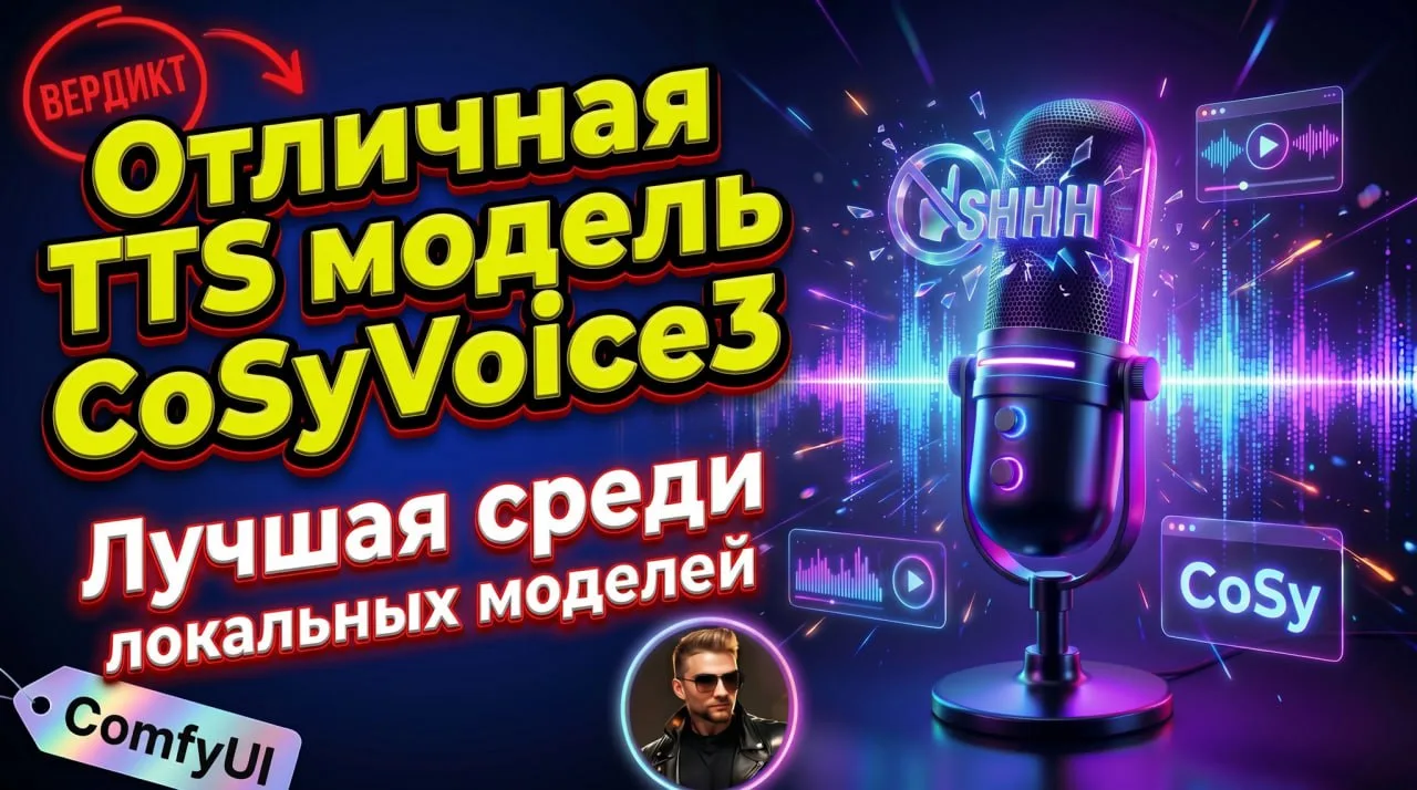 🎦 СМОТРЕТЬ НА YOUTUBE
🎦 СМОТРЕТЬ НА RUTUBE

🔐 Boosty: инструкция

📝 Cosy Voice 3 - это TTS модел