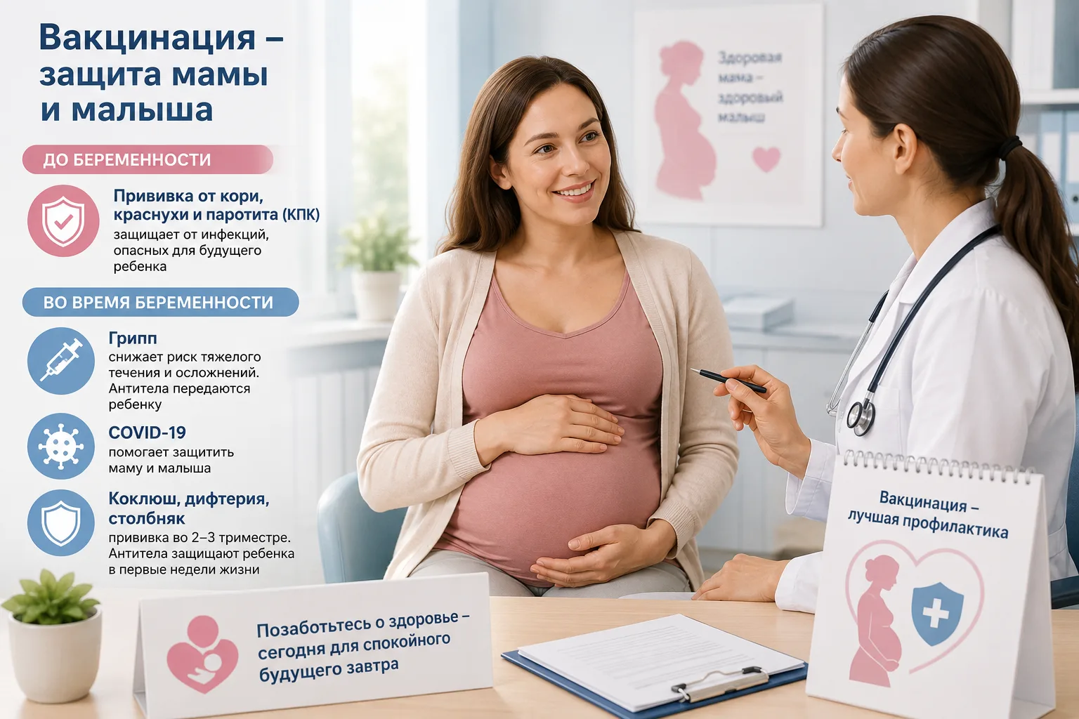 Вакцинация до и во время беременности