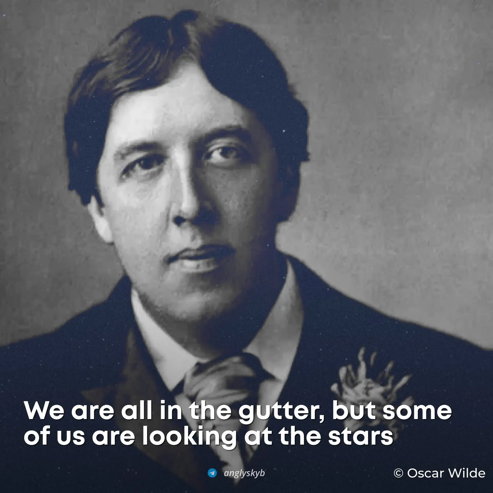 • Gutter [ˈɡʌtə] — Канава, сточная канава
• Stars [stɑːz] — Звёзды

#OscarWilde

Вечерний English