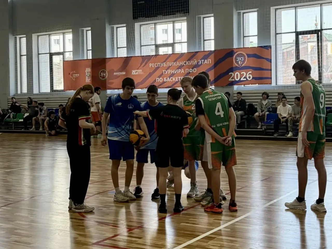 🏀 Команда ИМРФ приняла участие в республиканском турнире по баскетболу 3×3 среди общеобразовательных