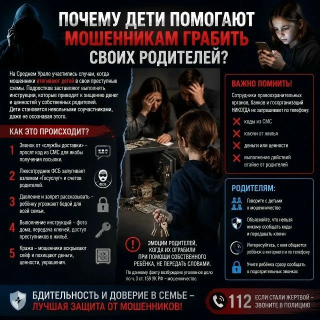 Почему дети помогают мошенникам грабить своих родителей? В Екатеринбурге добычей аферистов стали зол