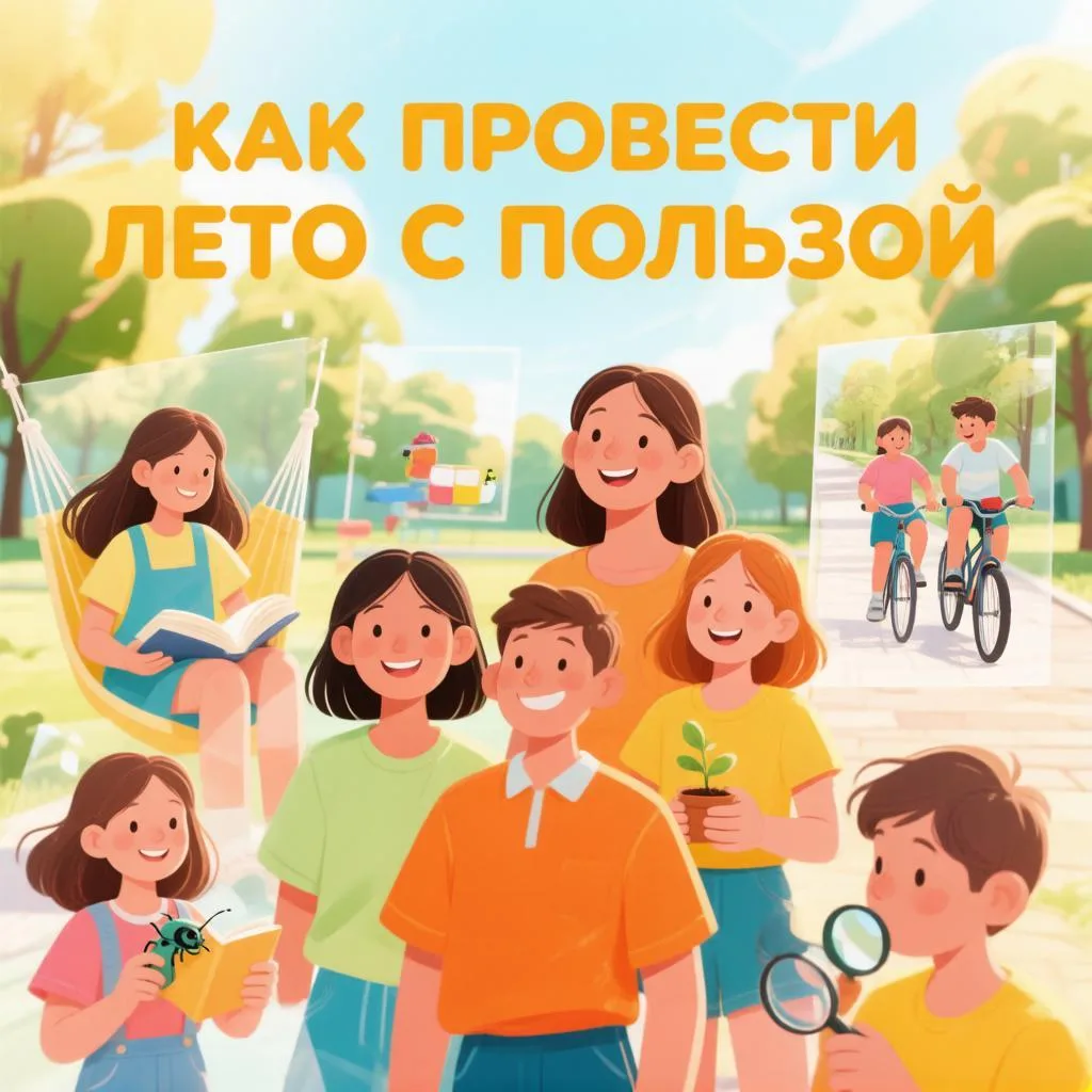 ☀️ Как провести лето с пользой: идеи для школьников ☀️

Лето — это не только отдых, но и время для н