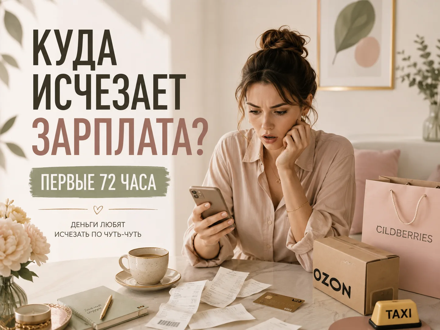 КУДА ИСЧЕЗАЕТ ЗАРПЛАТА В ПЕРВЫЕ 72 ЧАСА?