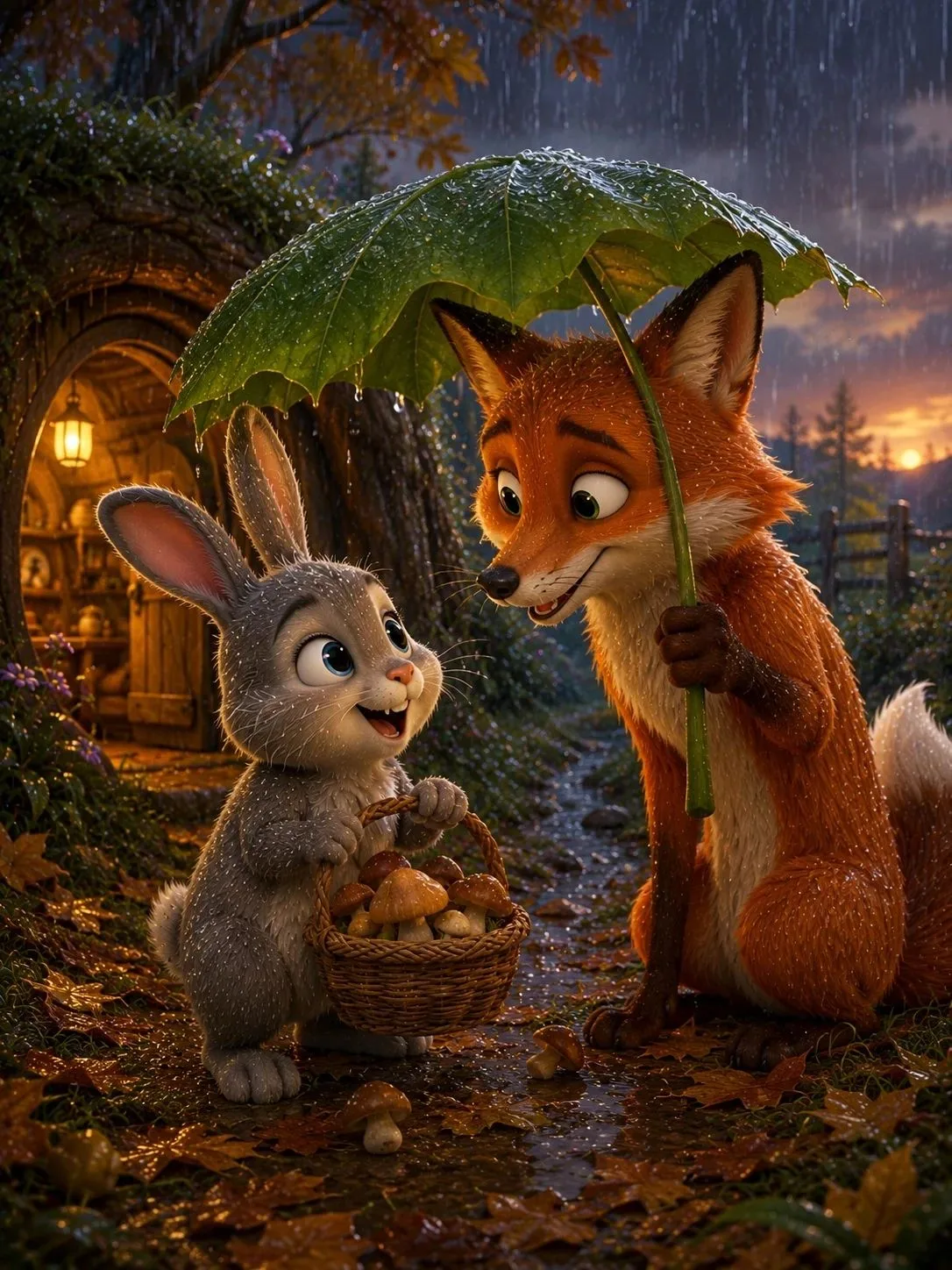 «Заяц и добрая Лиса» 🦊🐰✨