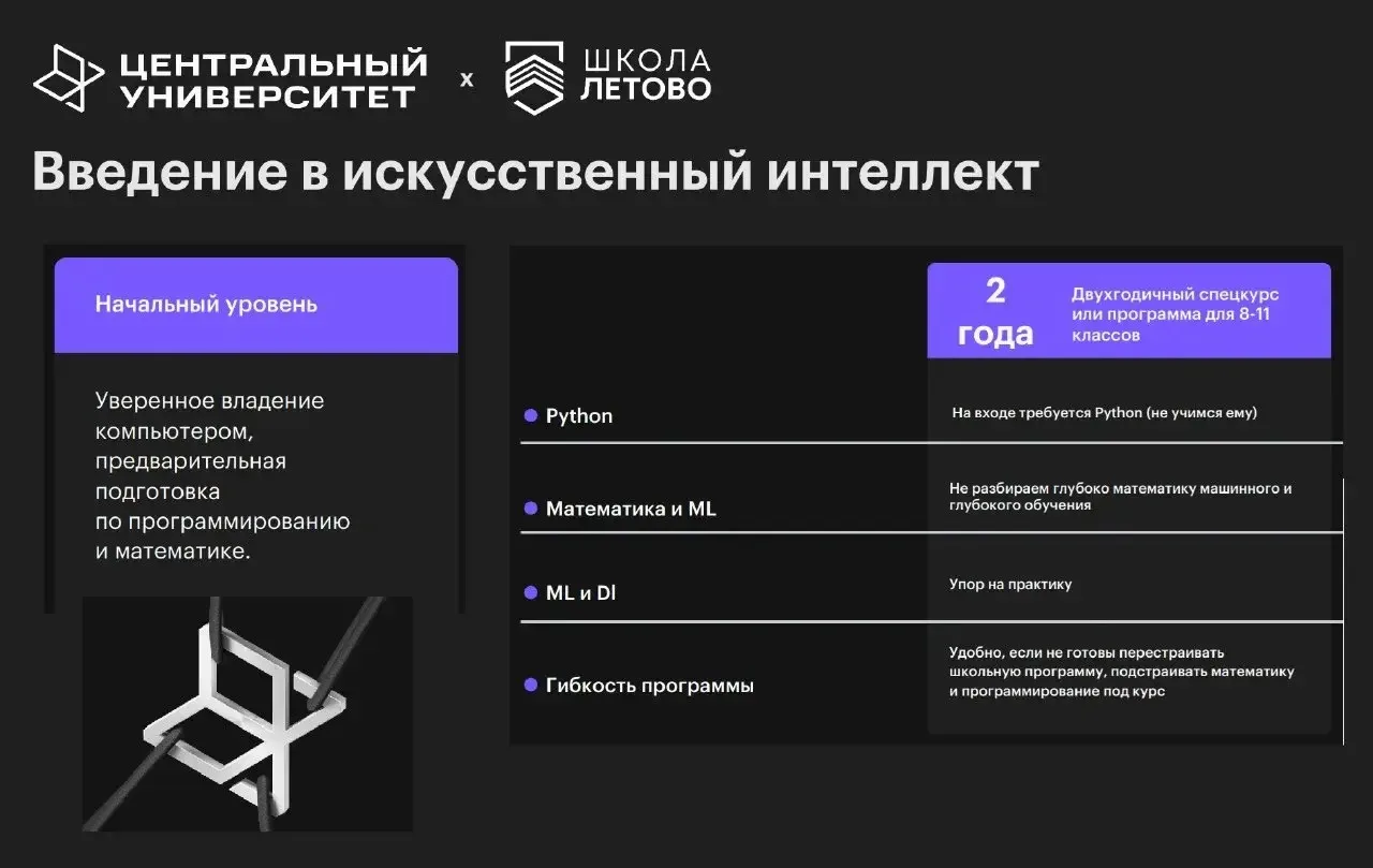 ❗️В IT-Кубе открываются группы по искусственному интеллекту от Центрального университет...
