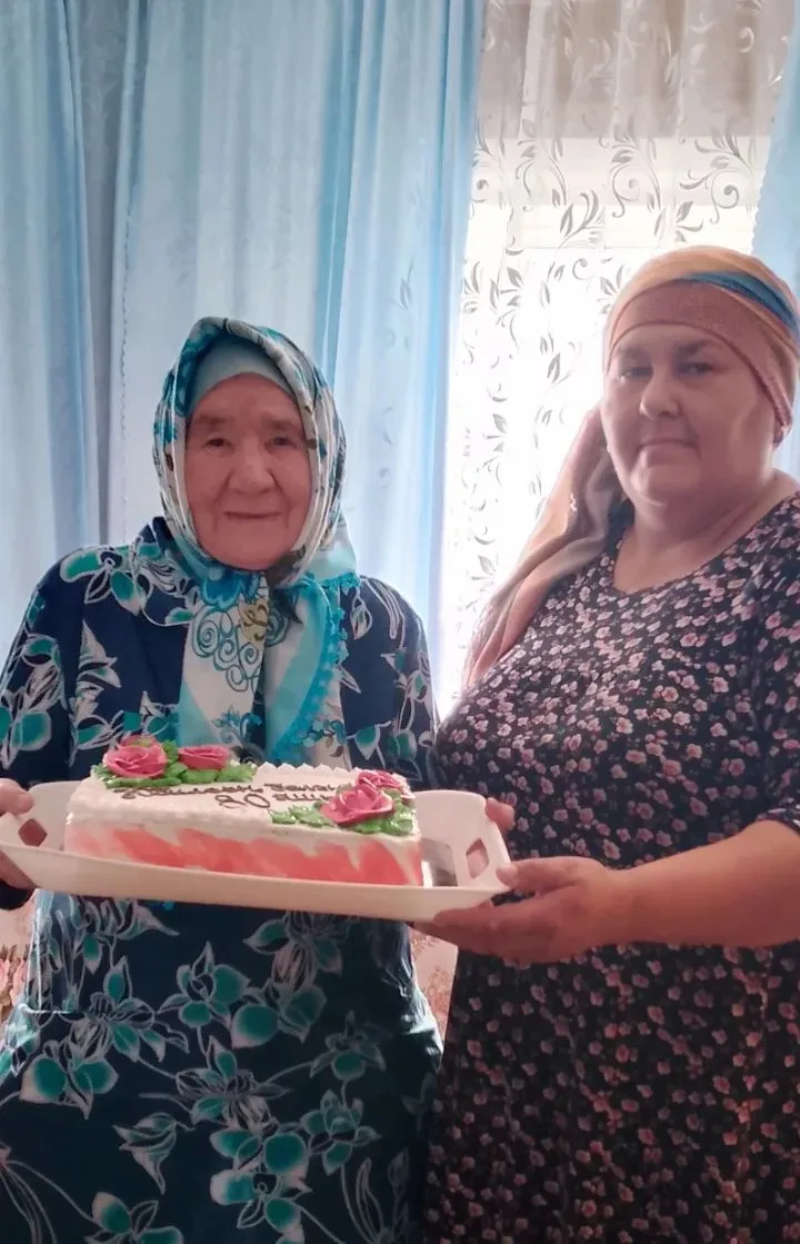 ❤️Наша получательница социальных  услуг  на дому, Хазиева Элмира Муллахметовна отметила...