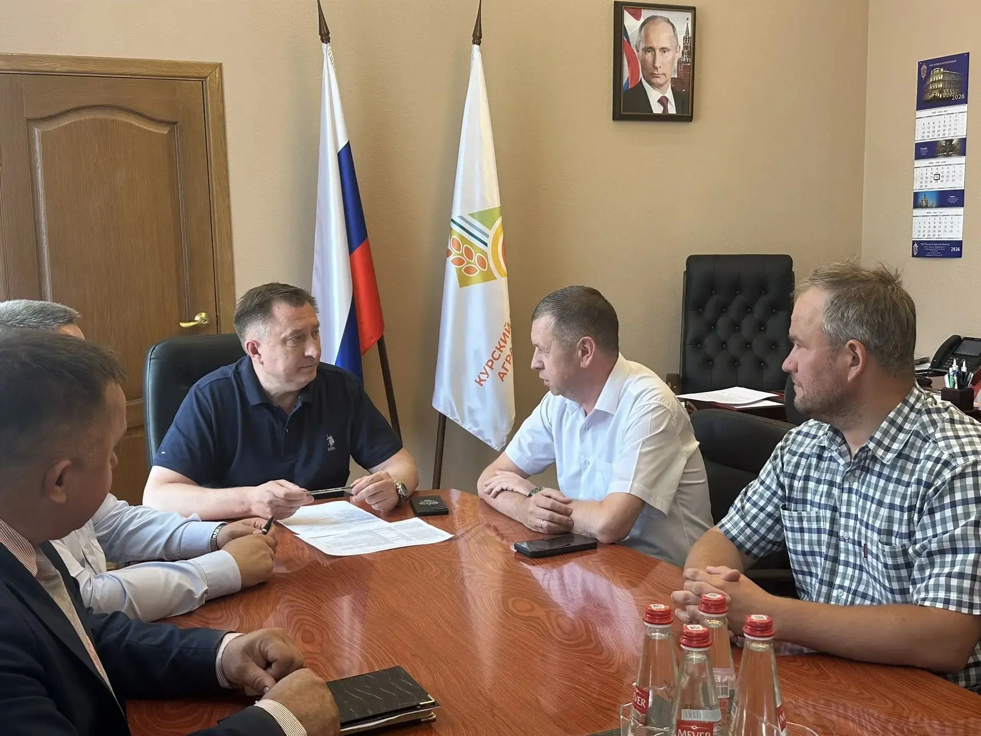 🔖 Председатель комитета ветеринарии Курской области Андрей Мосолов и ректор Курского государственно