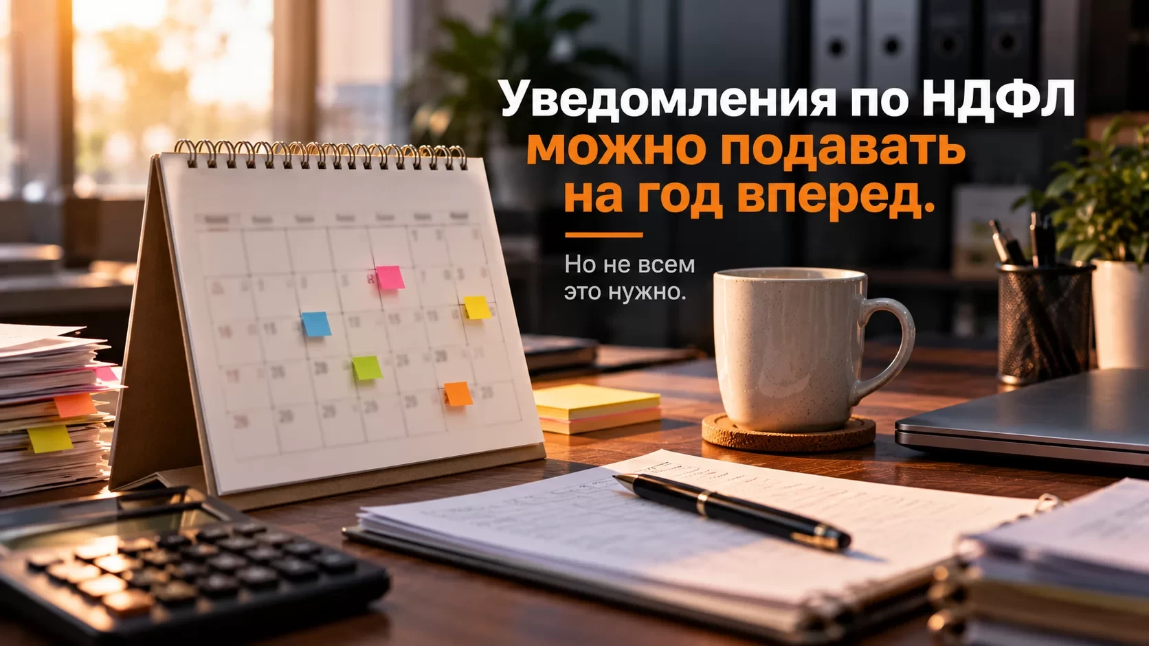 Уведомления по НДФЛ можно подавать сразу до конца года. Но не всем это нужно