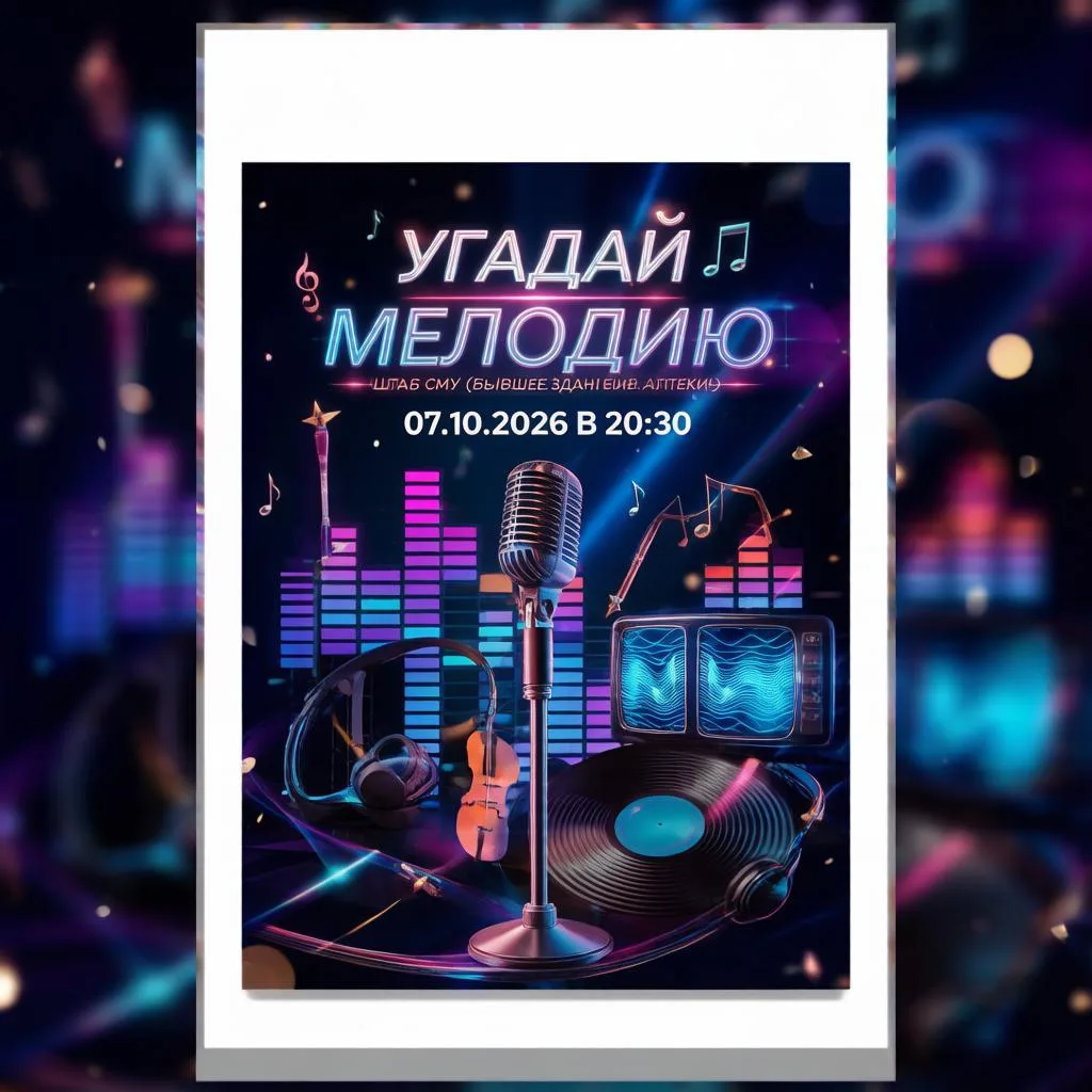 🎵 ПРИГЛАШАЕМ НА ИГРУ «УГАДАЙ МЕЛОДИЮ»! 🎵