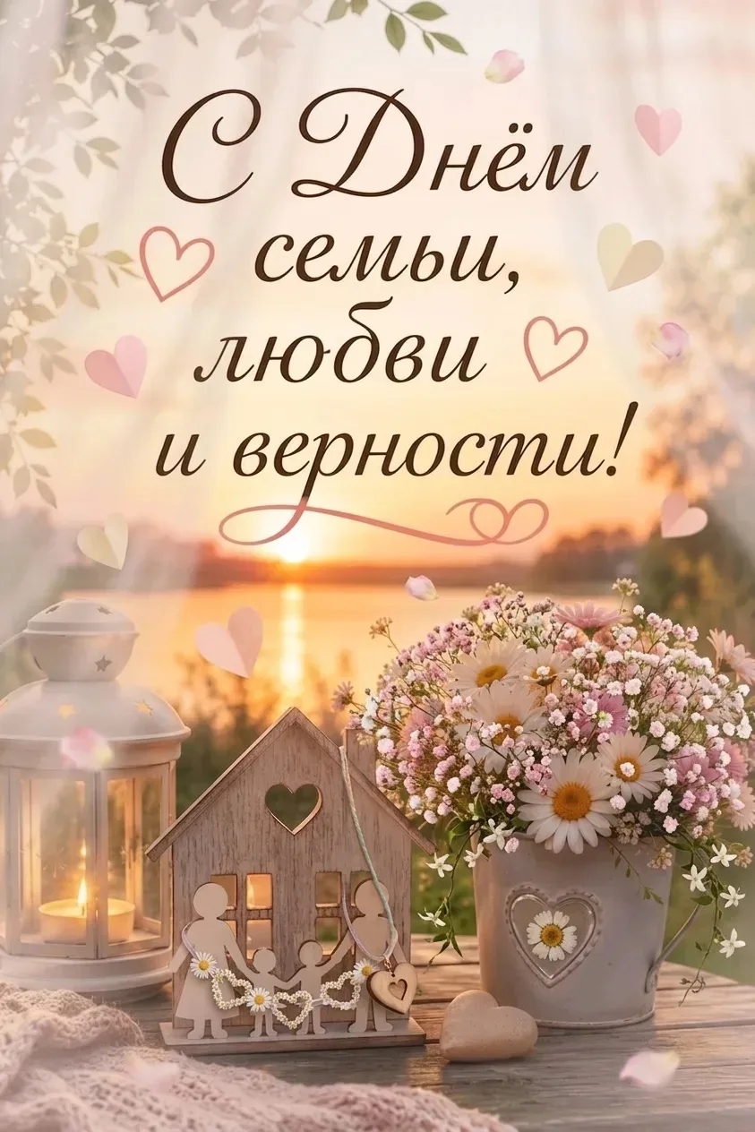 🌼 С Днём семьи, любви и верности! 💛
Дорогие семьи!
От всей души поздравляем вас с одним из самых д
