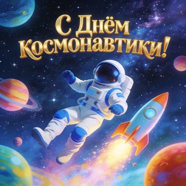 65 лет со дня первого полёта человека в космос!  12 апреля мы отмечаем великий праздник — День космо