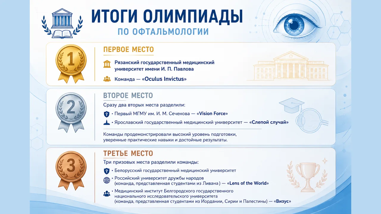 В Институте Краснова завершилась III Международная студенческая офтальмологическая олим...