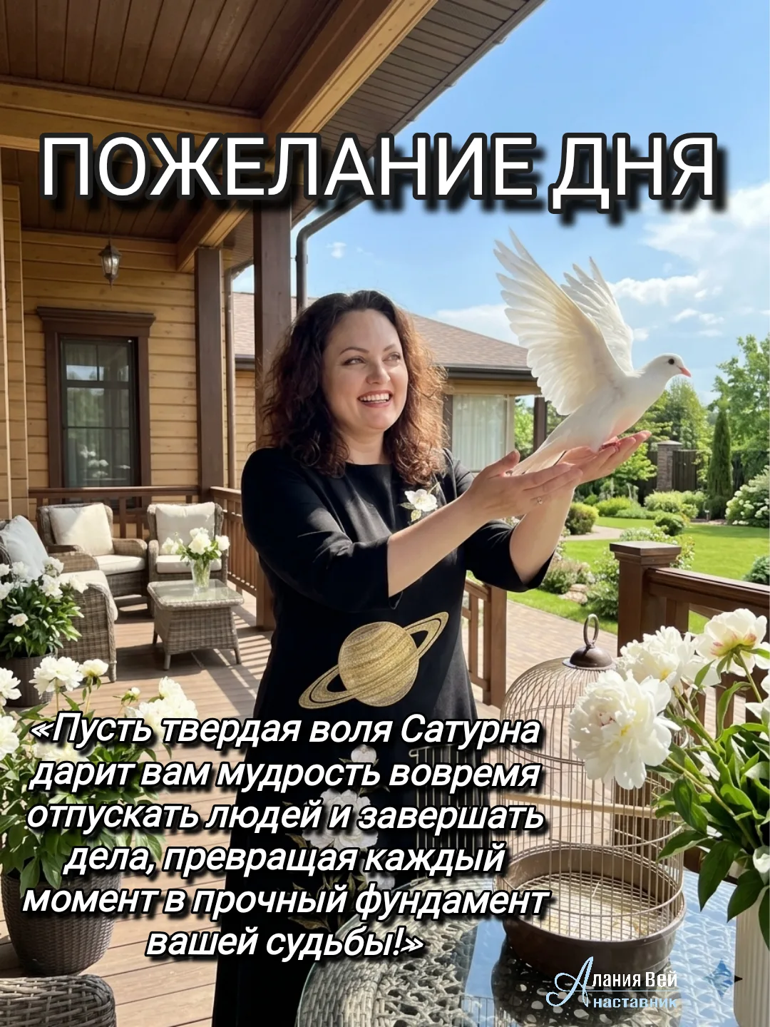 ✨«Пусть твердая воля Сатурна дарит вам мудрость вовремя отпускать людей и завершать дела, превращая 