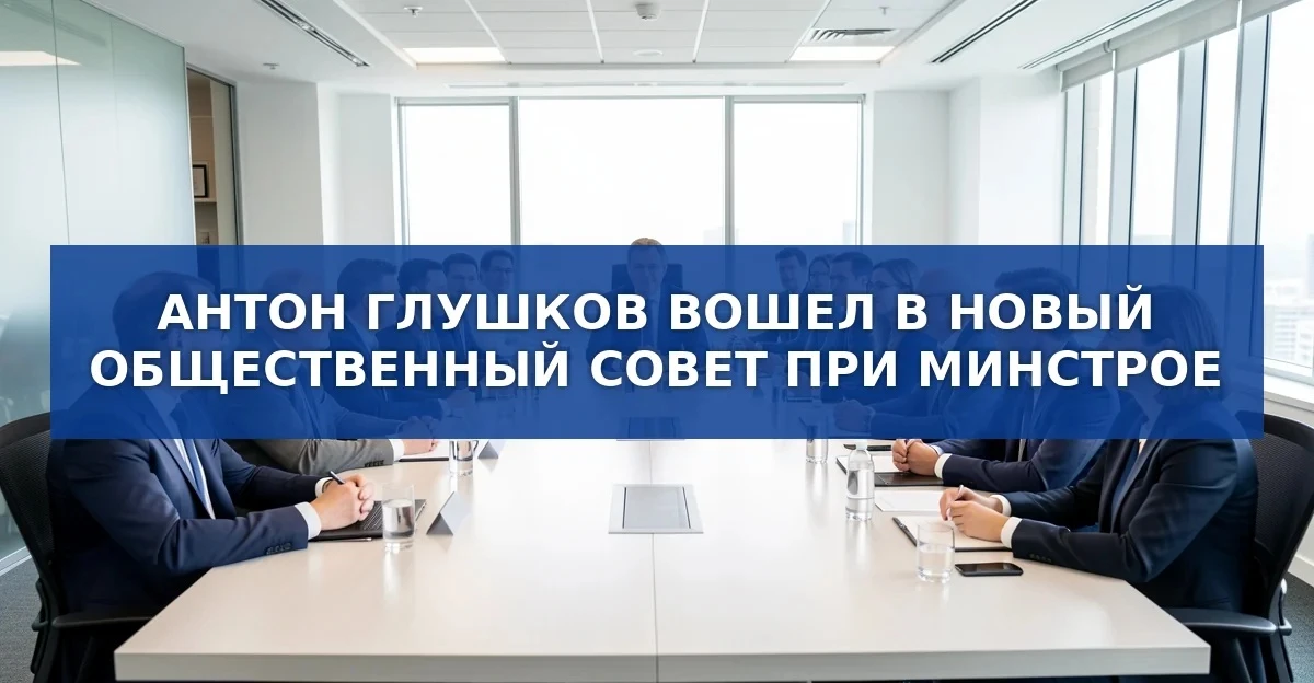 Антон Глушков стал членом нового Общественного совета при Минстрое