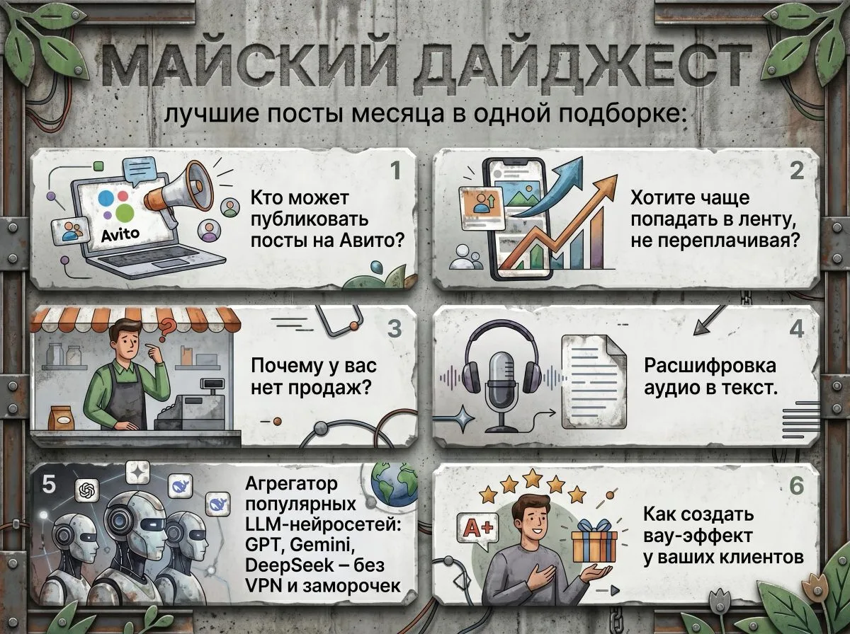 Дайджест мая – лучшие посты месяца в одной подборке: