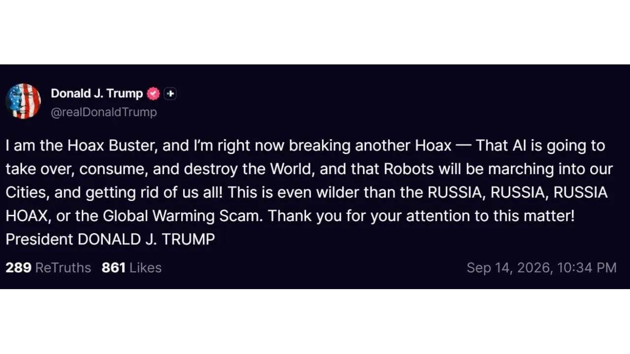 📸 Президент США Дональд Трамп в социальной сети Truth Social заявил, что не стоит опас...