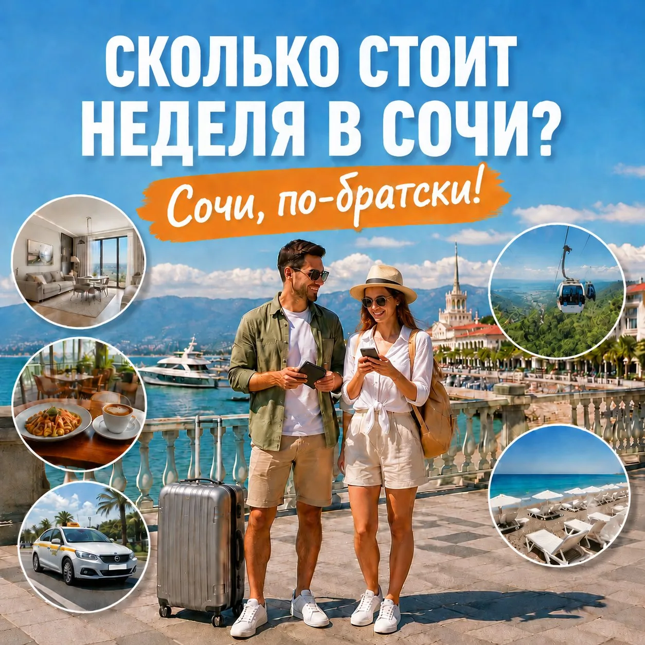 💳Во сколько встанет неделя на двоих в Сочи.
Закаты он ей без проблем подарит, а вот все остальное..