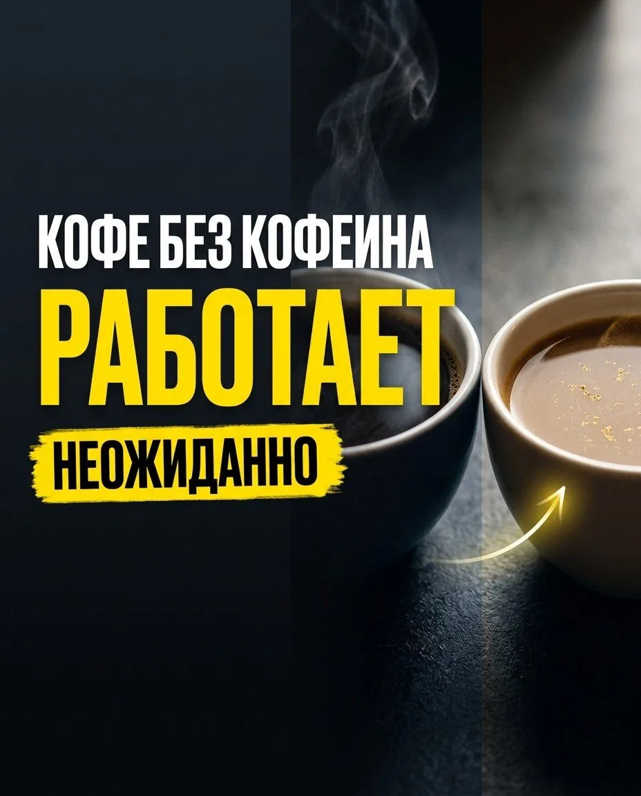 Вы пьете кофе без кофеина? На удивление, он тоже работает.