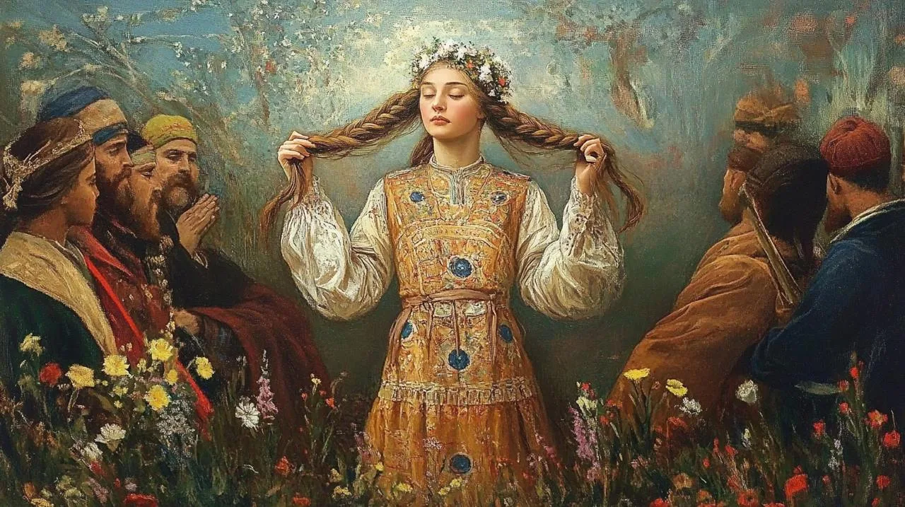 Русские косы — не просто украшение, но и символ

У девушки коса означала девичью честь, а замужние ж