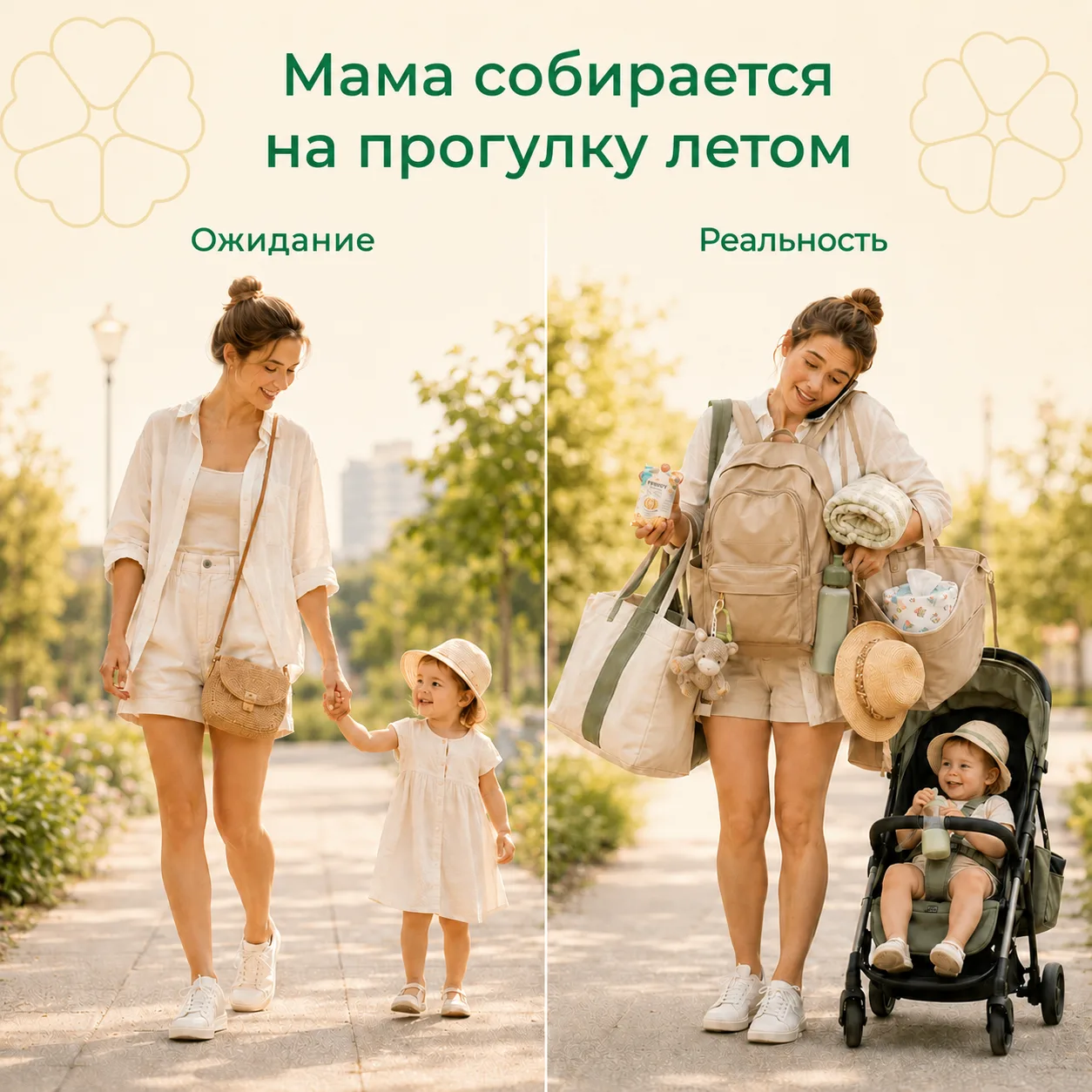 Летняя прогулка с ребёнком — это всегда немного квест 😳

А вы тоже выходите «на полчасика», но соби