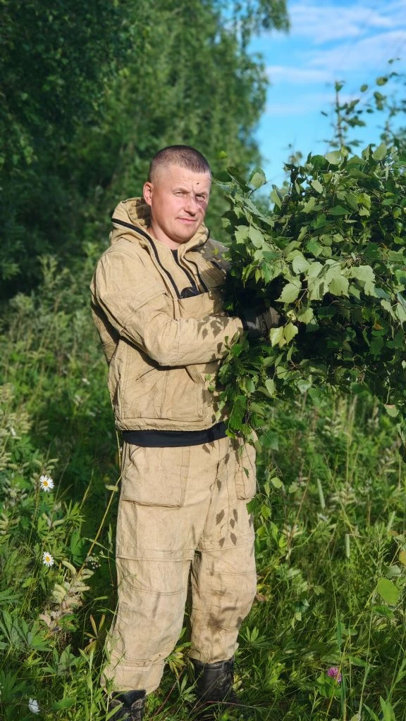 Сегодня ещё веничков подзаготовил, хотя запас на зиму был сделан ещё в июне, да и прошлогодние не вс