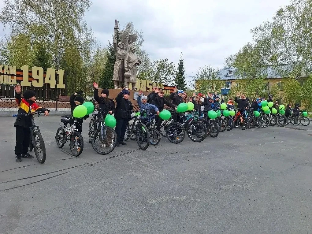 В спортивной школе олимпийского резерва прошел Велопробег по улицам и дворам поселка Ру...