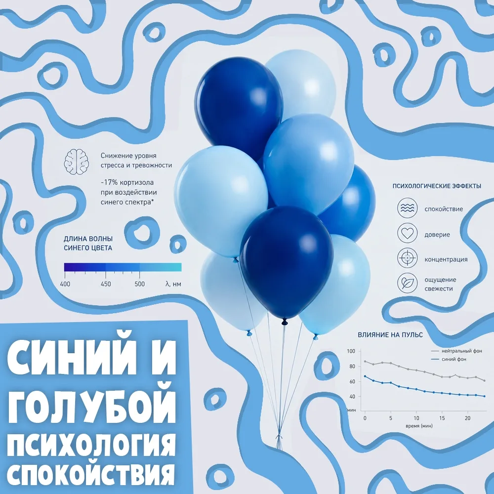 Синий. Голубой.