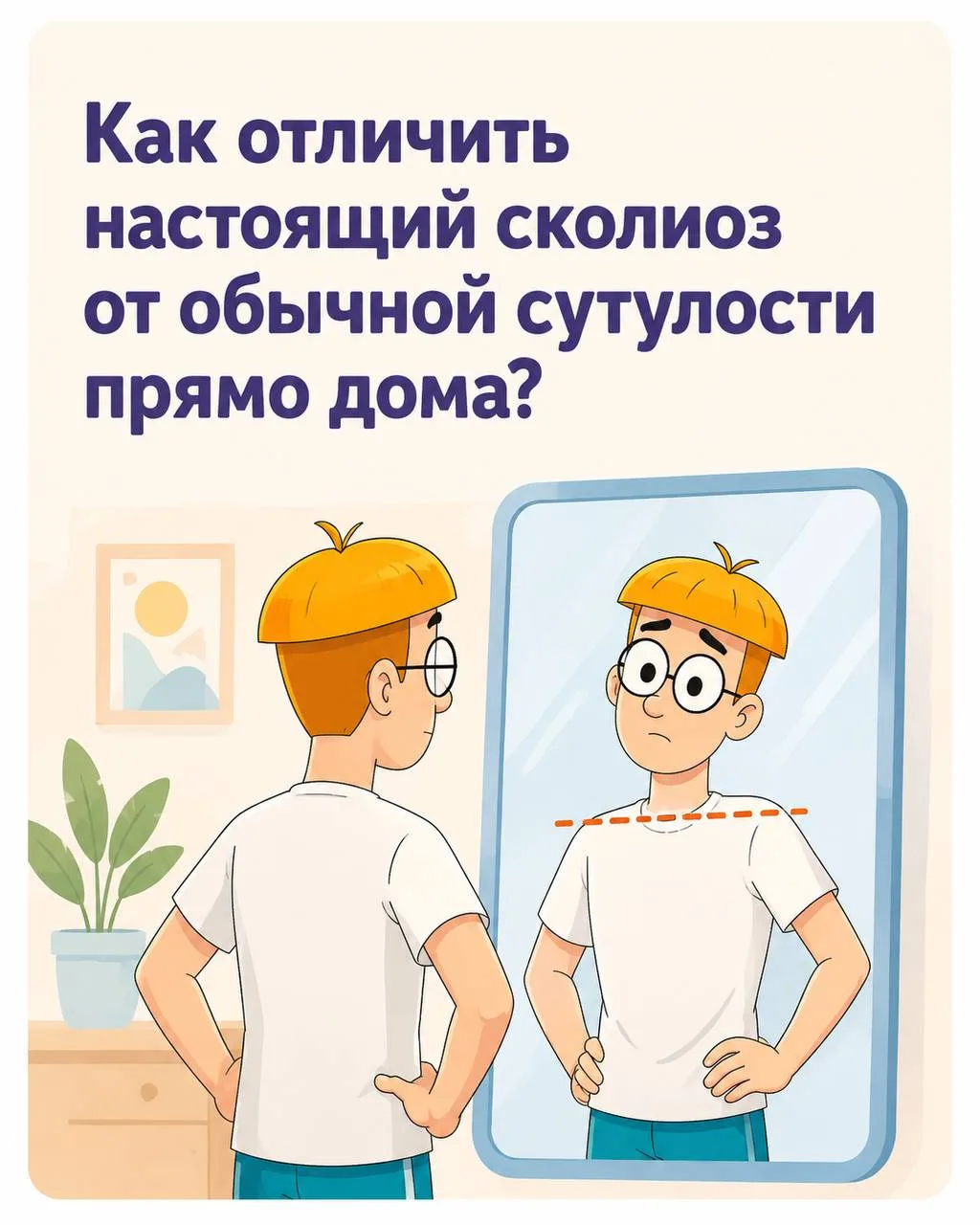Как отличить настоящий сколиоз от обычной сутулости прямо дома? 🩻 Разбираемся вместе!