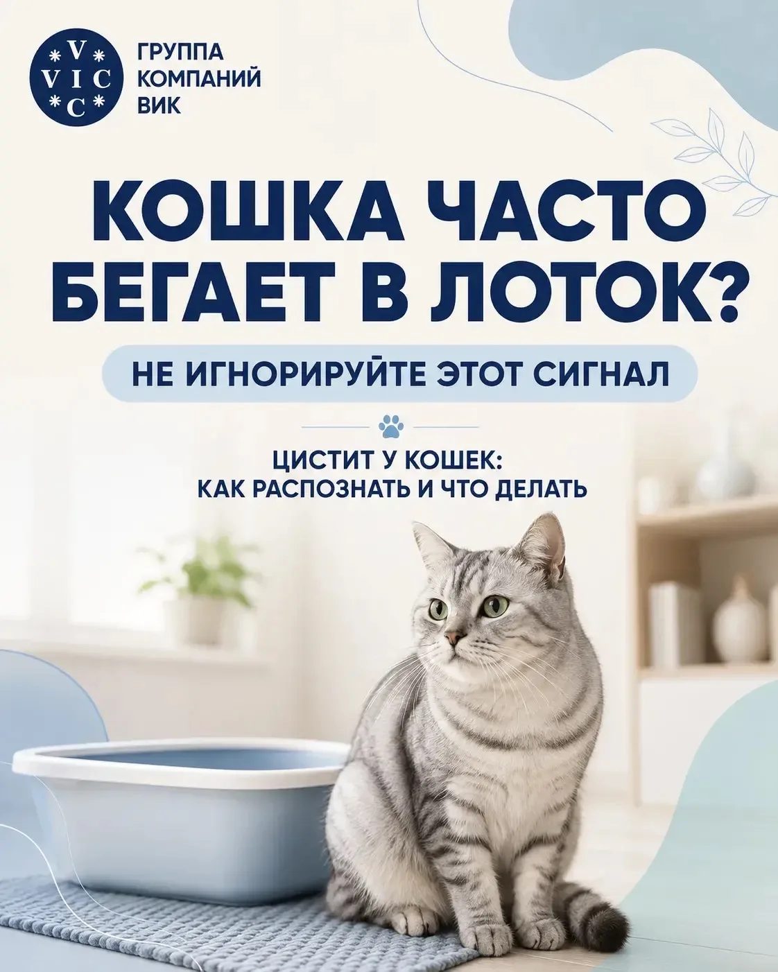 Кошка стала чаще бегать в лоток, долго там сидит или неожиданно начала ходить мимо? Это...