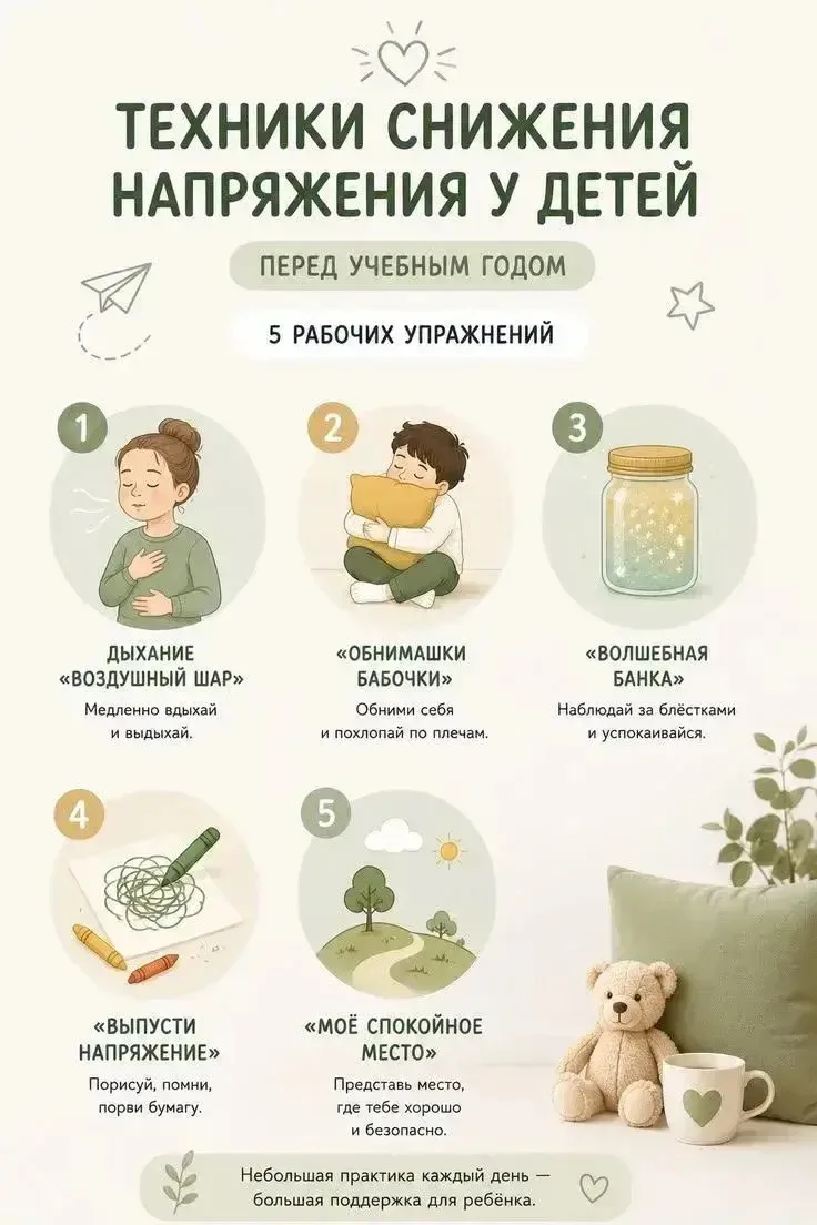 Скоро в школу!  Как помочь ребенку встретить учебный год без стресса?