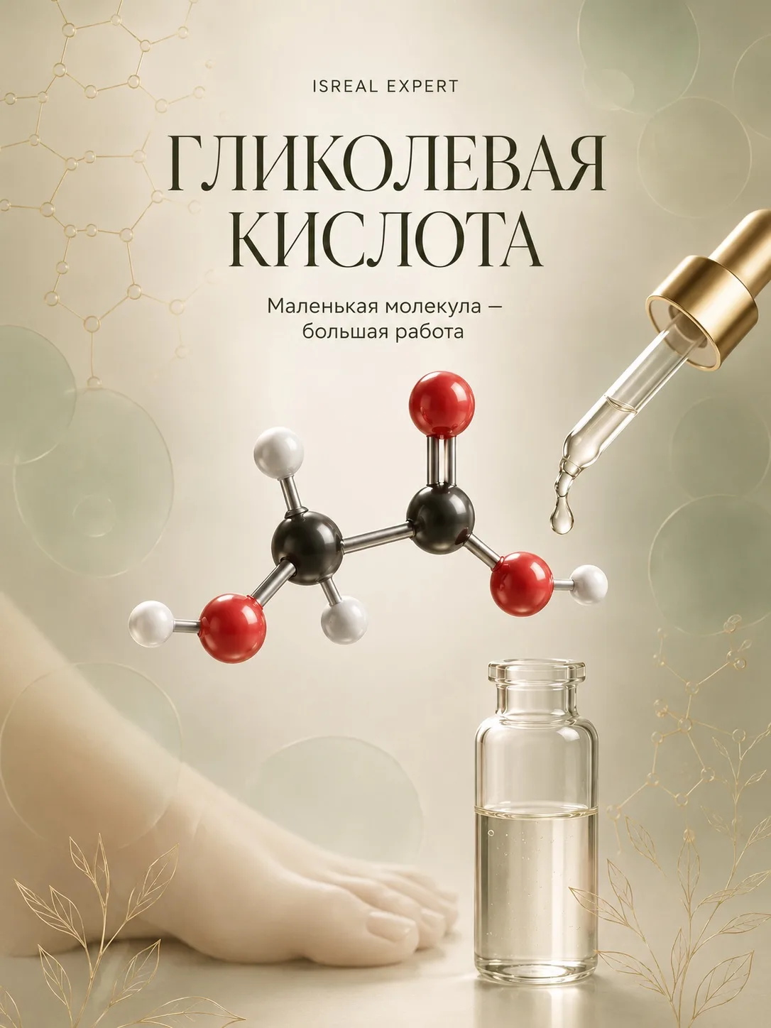 ГЛИКОЛЕВАЯ КИСЛОТА: МАЛЕНЬКАЯ МОЛЕКУЛА — БОЛЬШАЯ РАБОТА