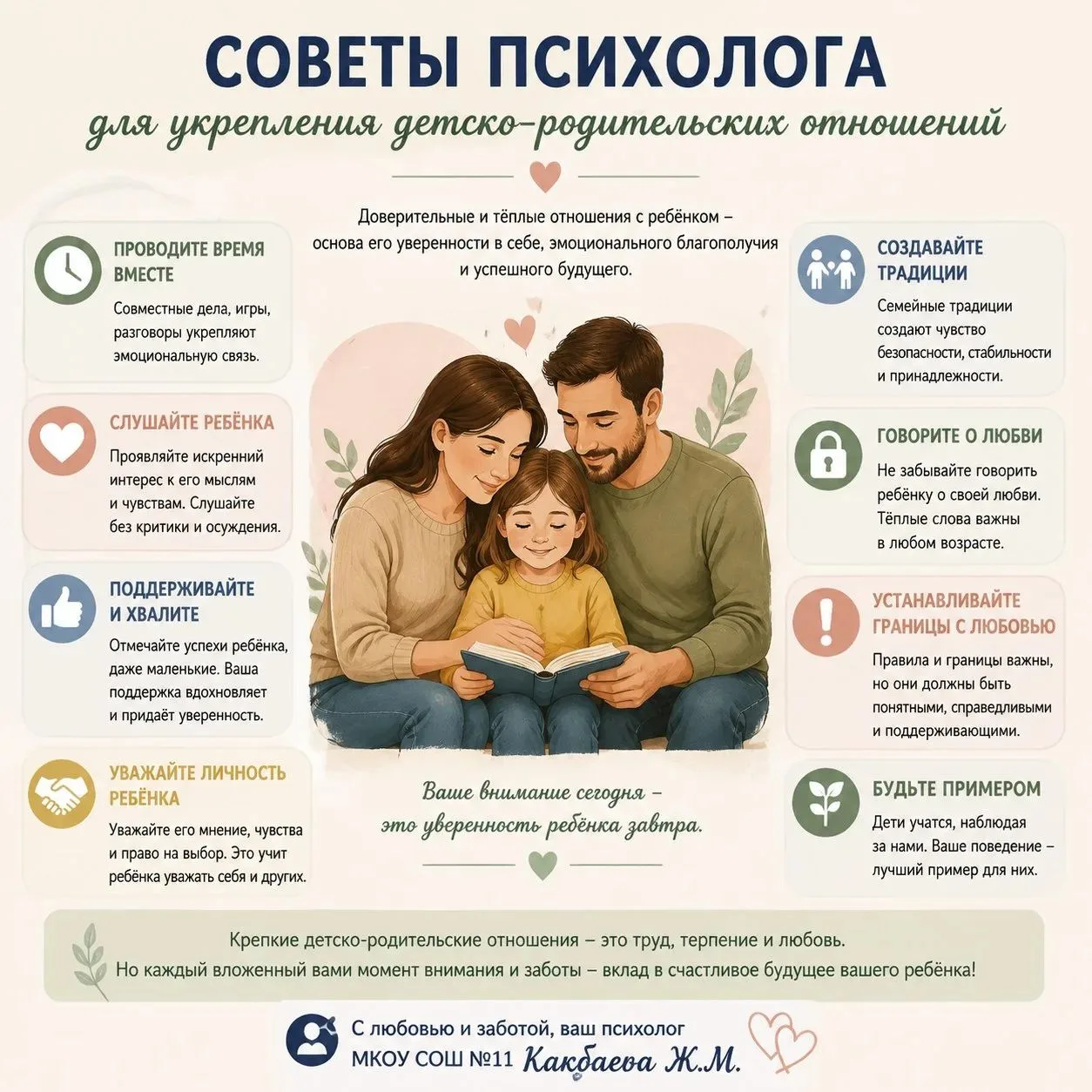 Укрепление отношений с ребёнком - это процесс, требующий внимания, терпения и осознанны...