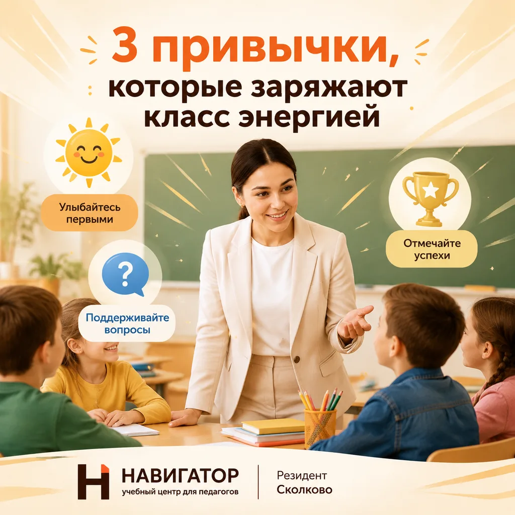 3 привычки, которые заряжают класс энергией (и делают вашу жизнь ярче):