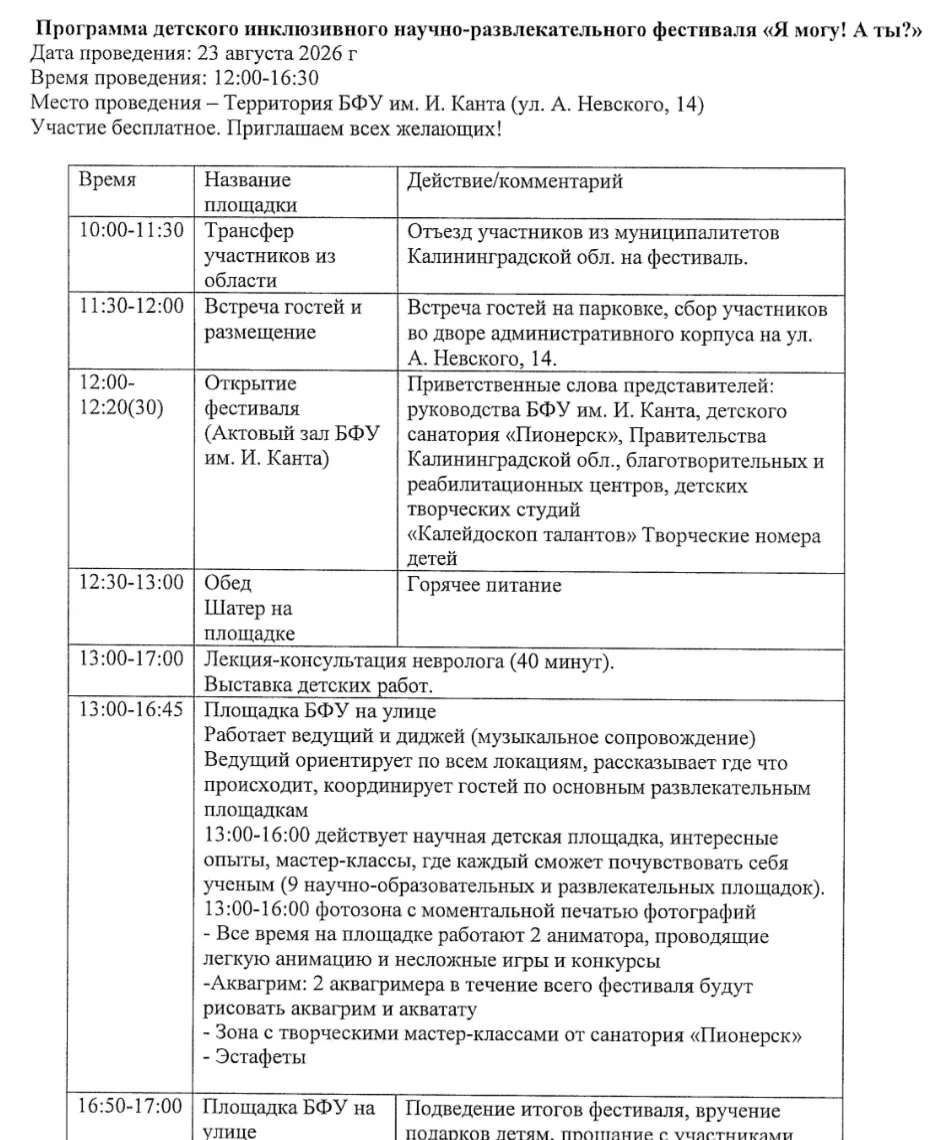 Доброе утро. Приглашаем принять участие в фестивале.