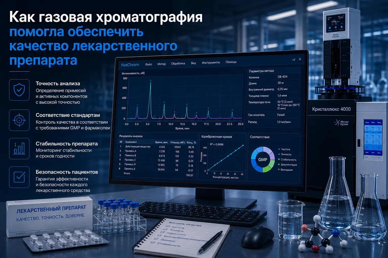 Как газовая хроматография помогла обеспечить качество лекарственного препарата

Во время контроля ка