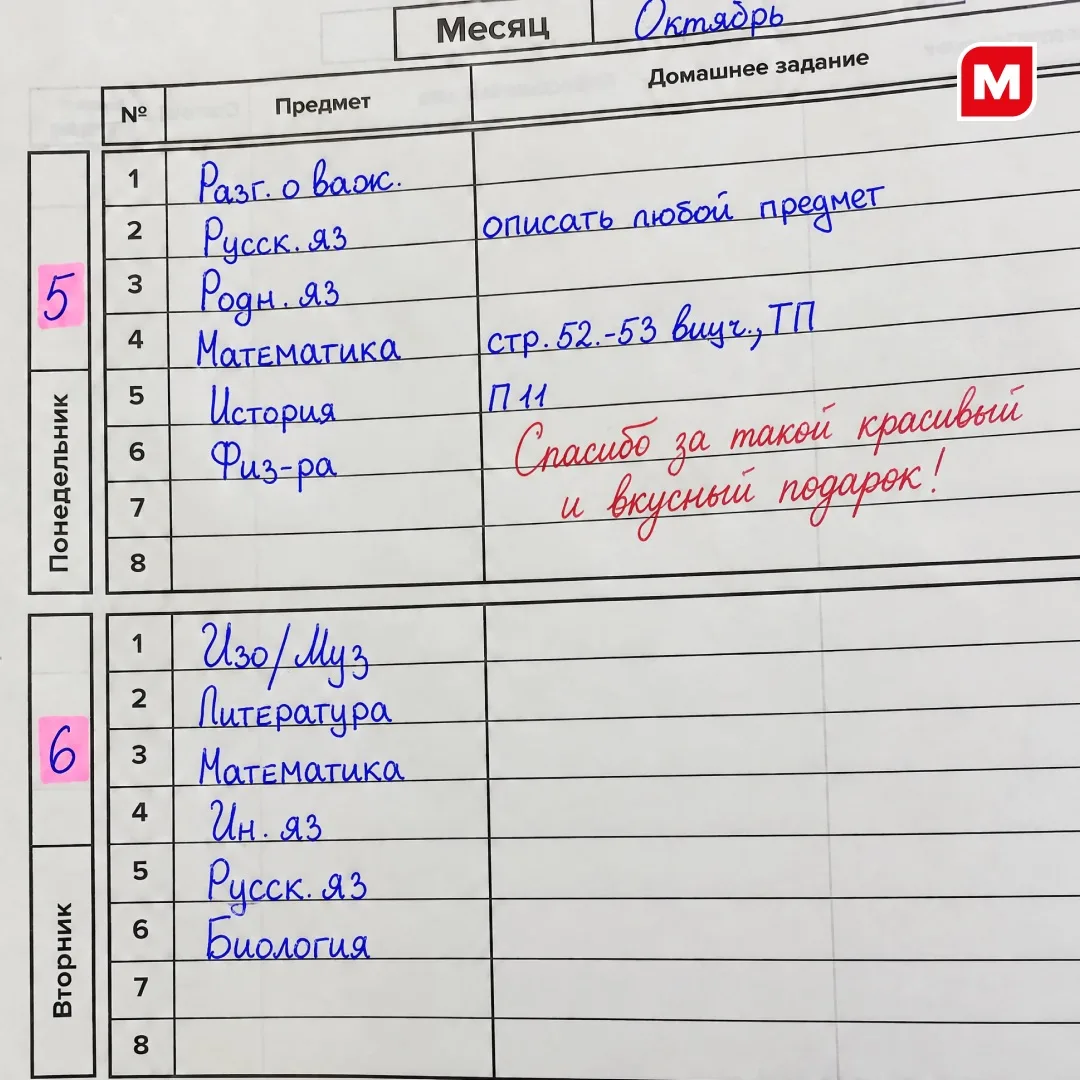 И голову дома не забыли и даже конфетки для любимого учителя тоже 🫶🏻😁

А вы не забудьте поздравит