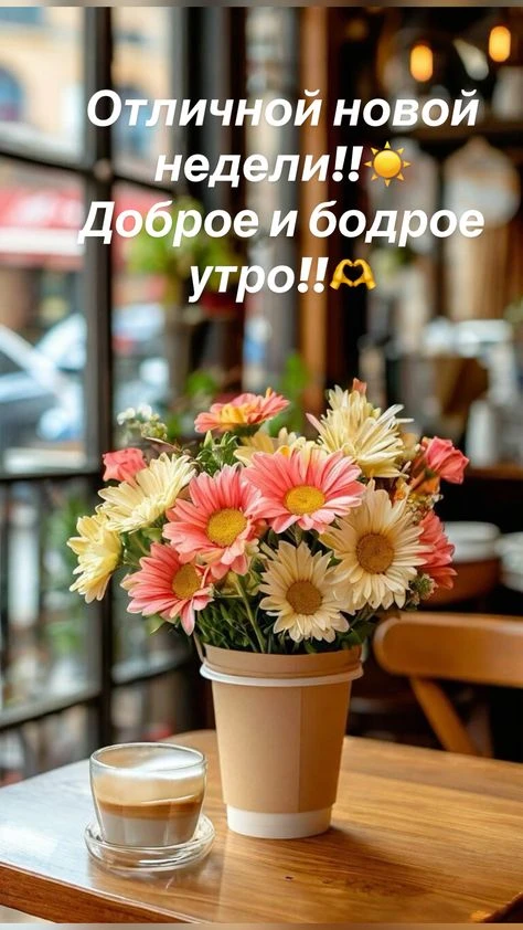 Доброе утро! Бодрого начала недели! 🌸