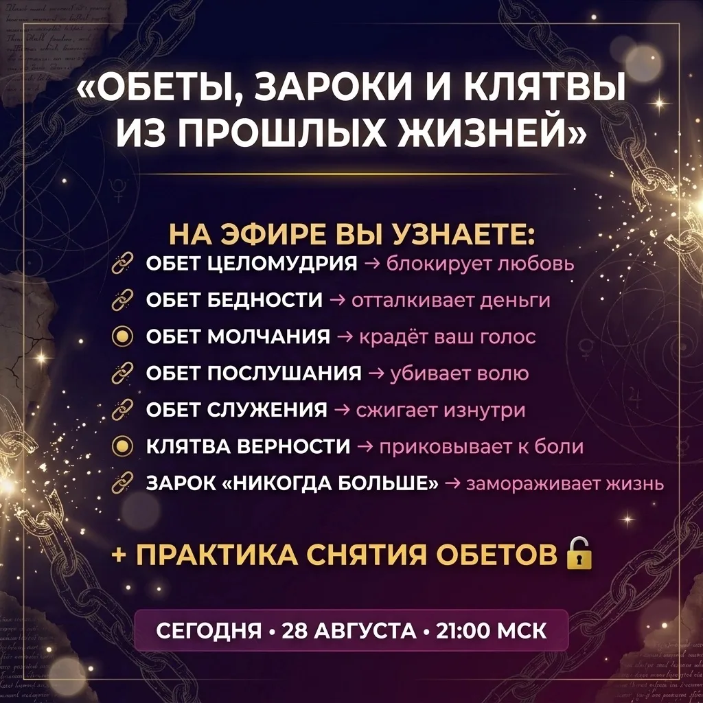 ⚡ СЕГОДНЯ В 21:00 — ЭФИР
